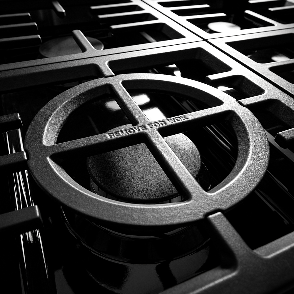 Parrilla de Gas Empotrable 36" con 6 Quemadores – Stainless