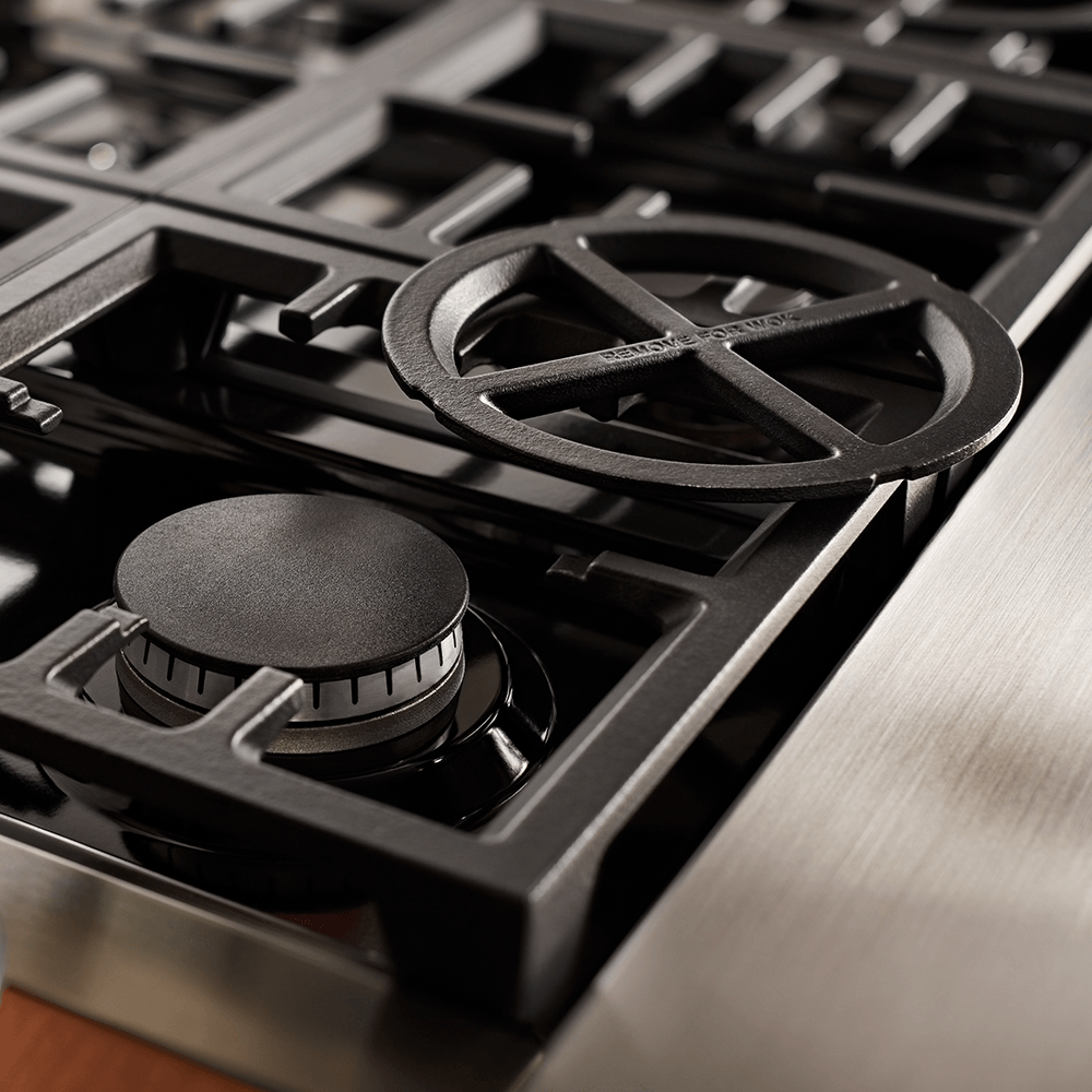 Parrilla de Gas Empotrable 36" con 6 Quemadores – Stainless