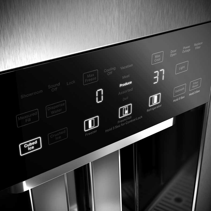 Refrigerador Empotrable Side by Side 29.4 pies cúbicos con Dispensador de Agua y Hielo – Stainless